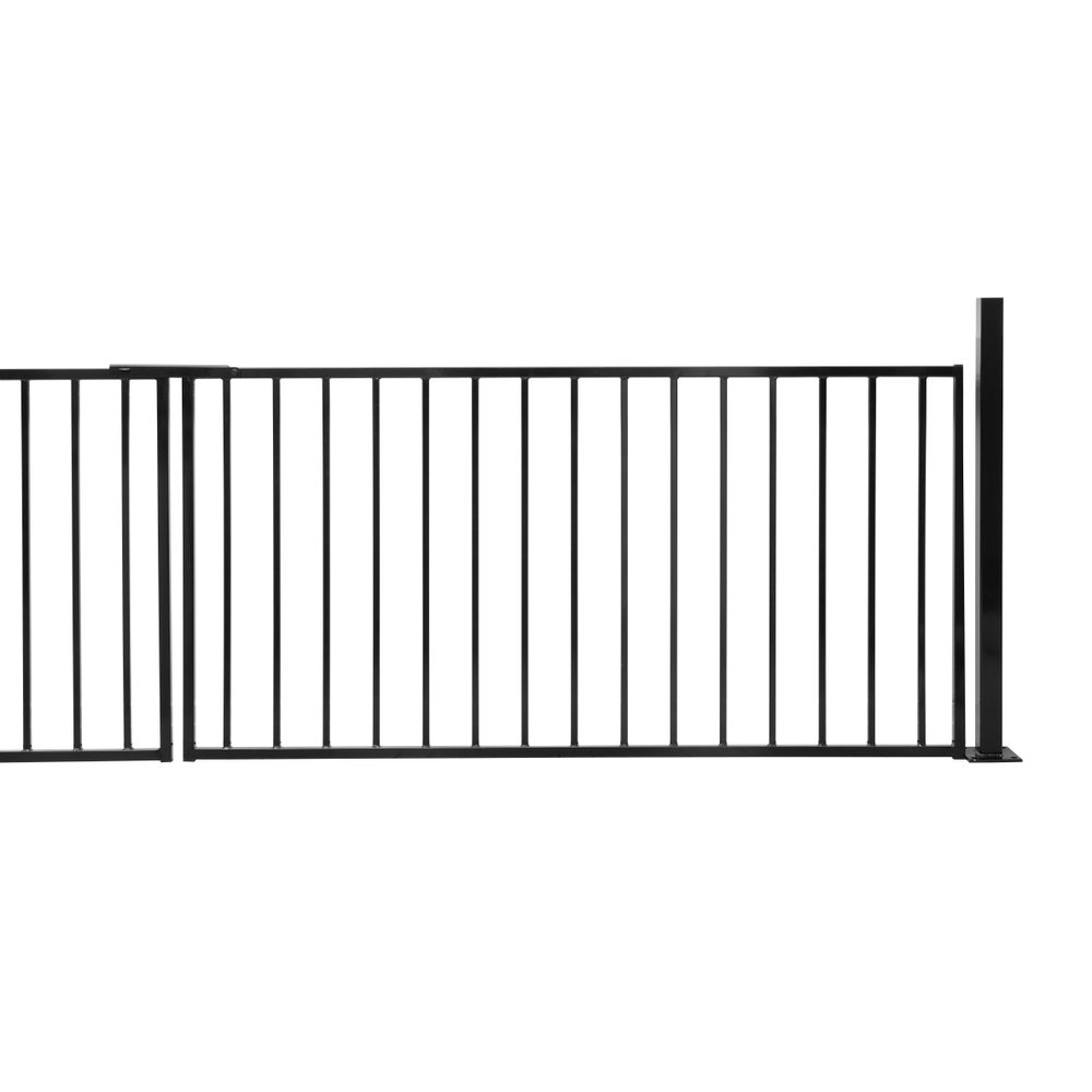 Grind Klassisk dubbel komplett svart 360 cm x 90/120 cm