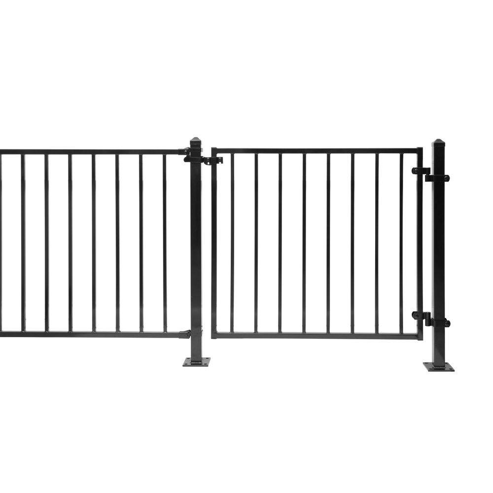 Grind Klassisk enkel svart 100 cm x 90/108 cm