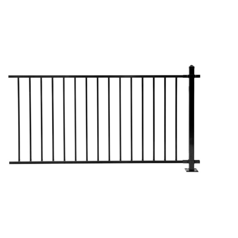 Stålstaket Klassisk svart 180 cm x 90 cm