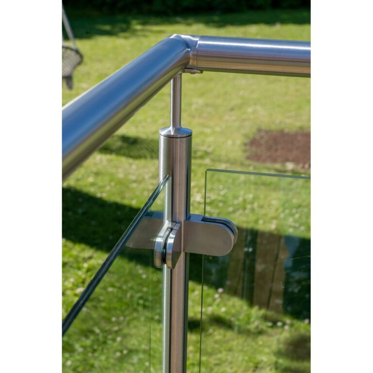 Hörnstolpe Utsikt rostfritt stål