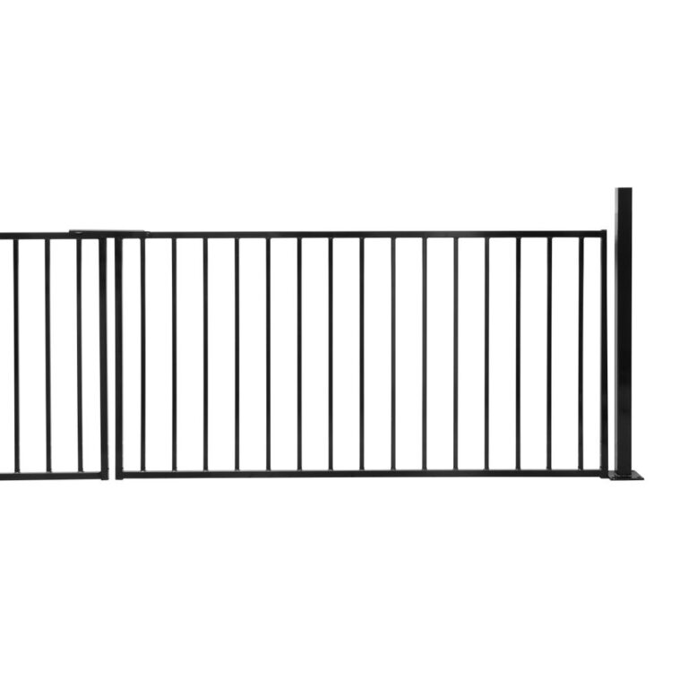 Grind Klassisk dubbel komplett svart 360 cm x 90/120 cm